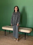Lurex Black Knit Varnika Shirt With Edith Black Pant
